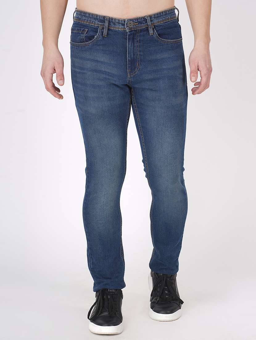 men plain slim fit jeans