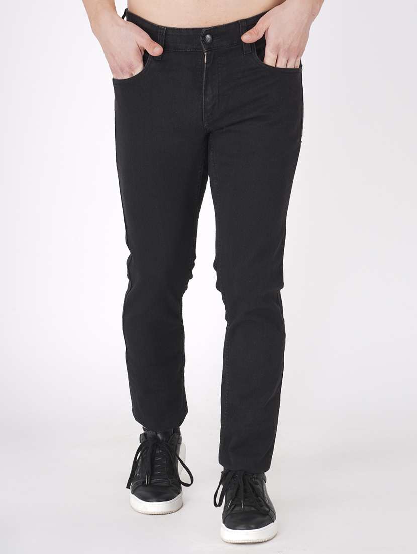 men plain slim fit jeans