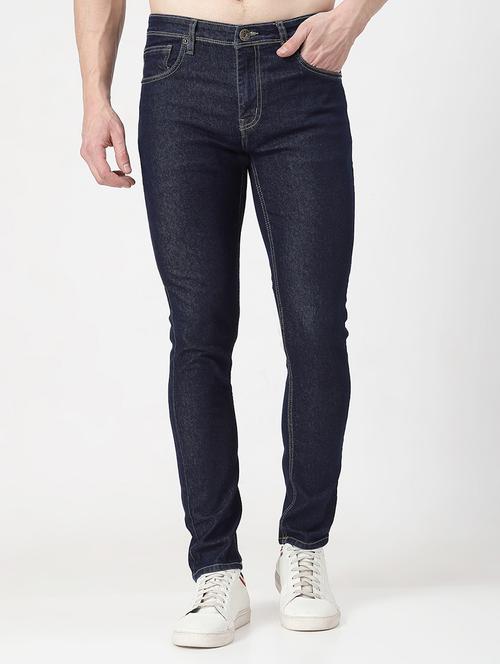 men plain slim fit jeans - 20961603 - Standard Image - 0