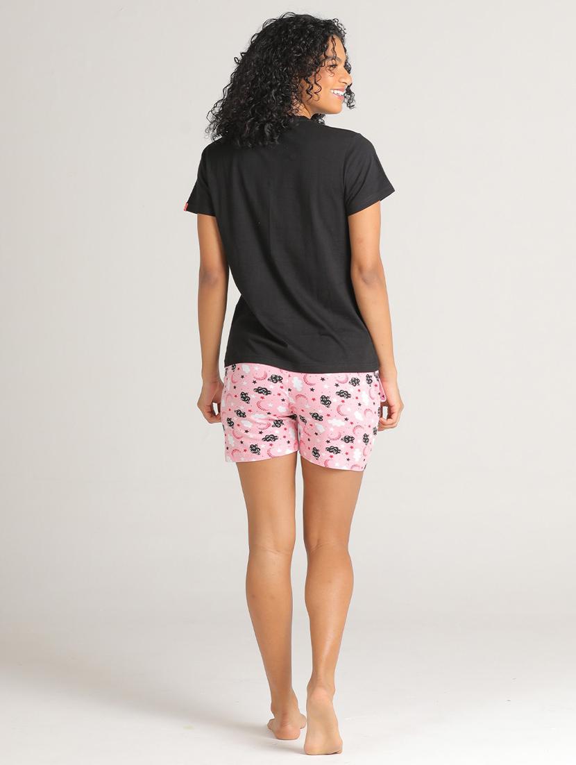 women quirky print shorts nightwear set - 20961830 - Standard Image - 2