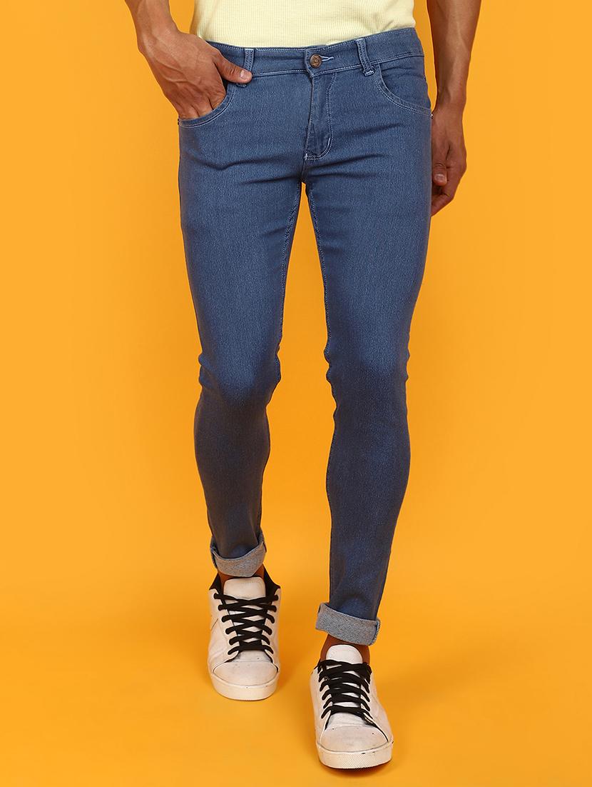 men mid rise plain denim jeans - 20962379 - Zoom Image - 0