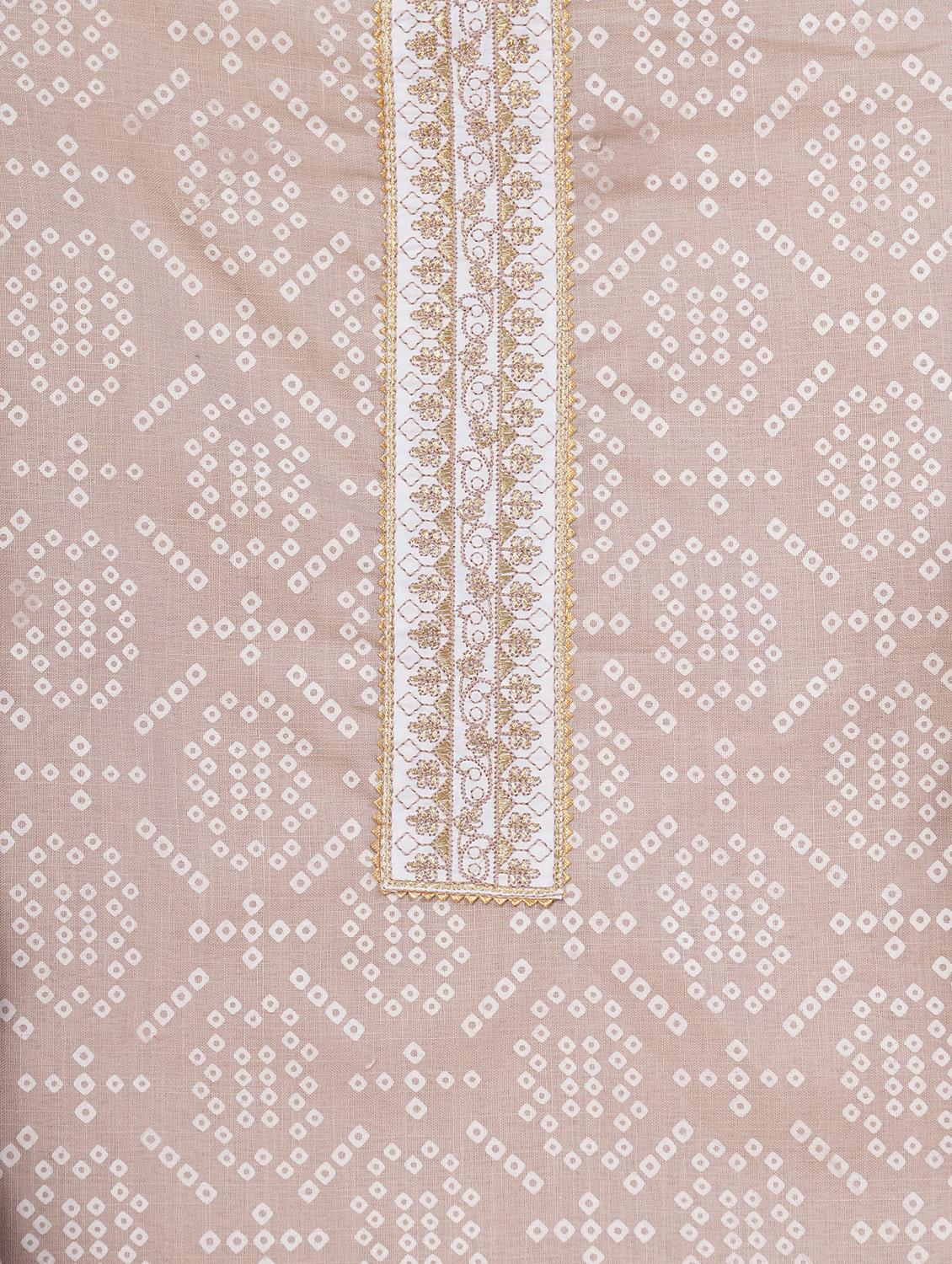 women nude bandhani printed unstitched suits - 20962645 - Standard Image - 2