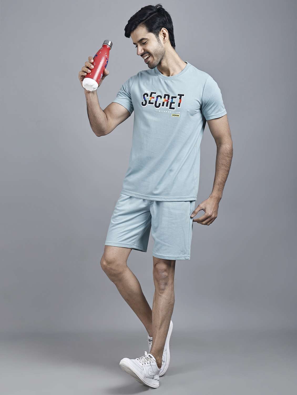 purist blue printed t-shirt & shorts set - 20962804 -  Standard Image - 2