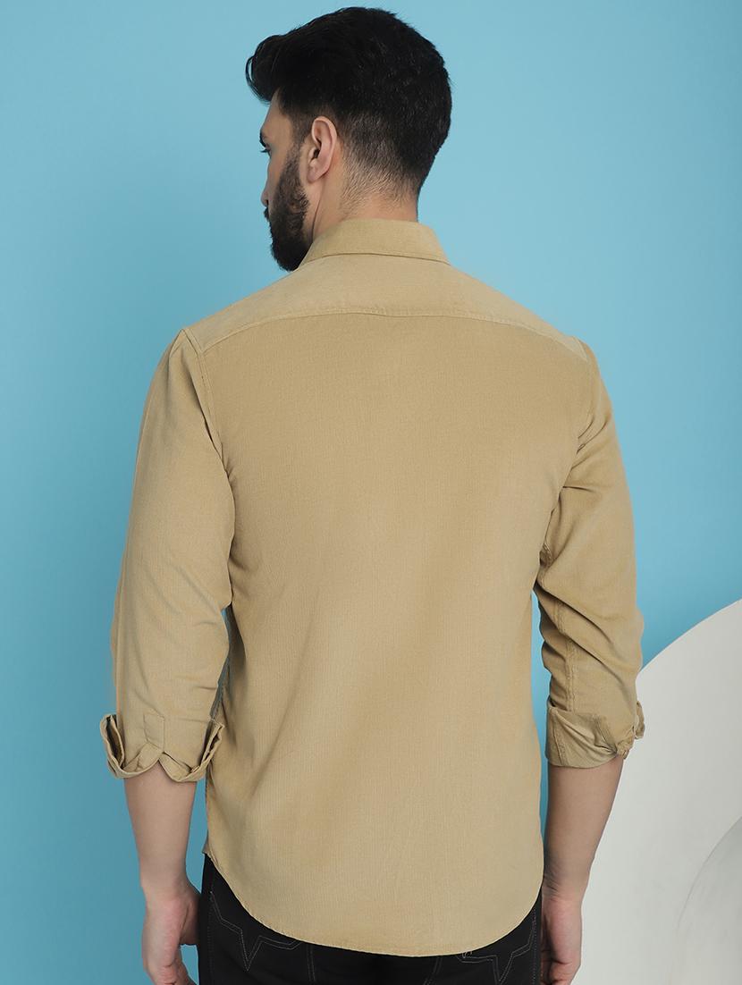 men collared long sleeve casual shirt - 20962818 - Standard Image - 2