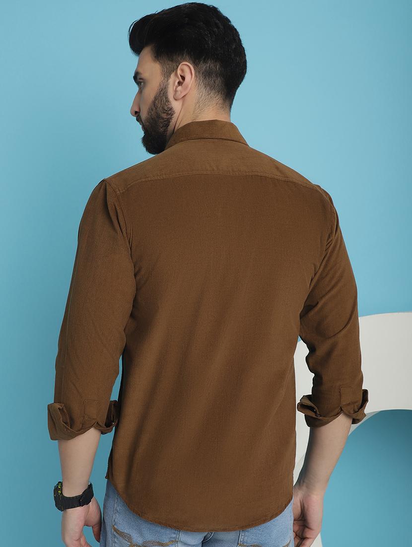 men collared long sleeve casual shirt - 20962819 - Standard Image - 2