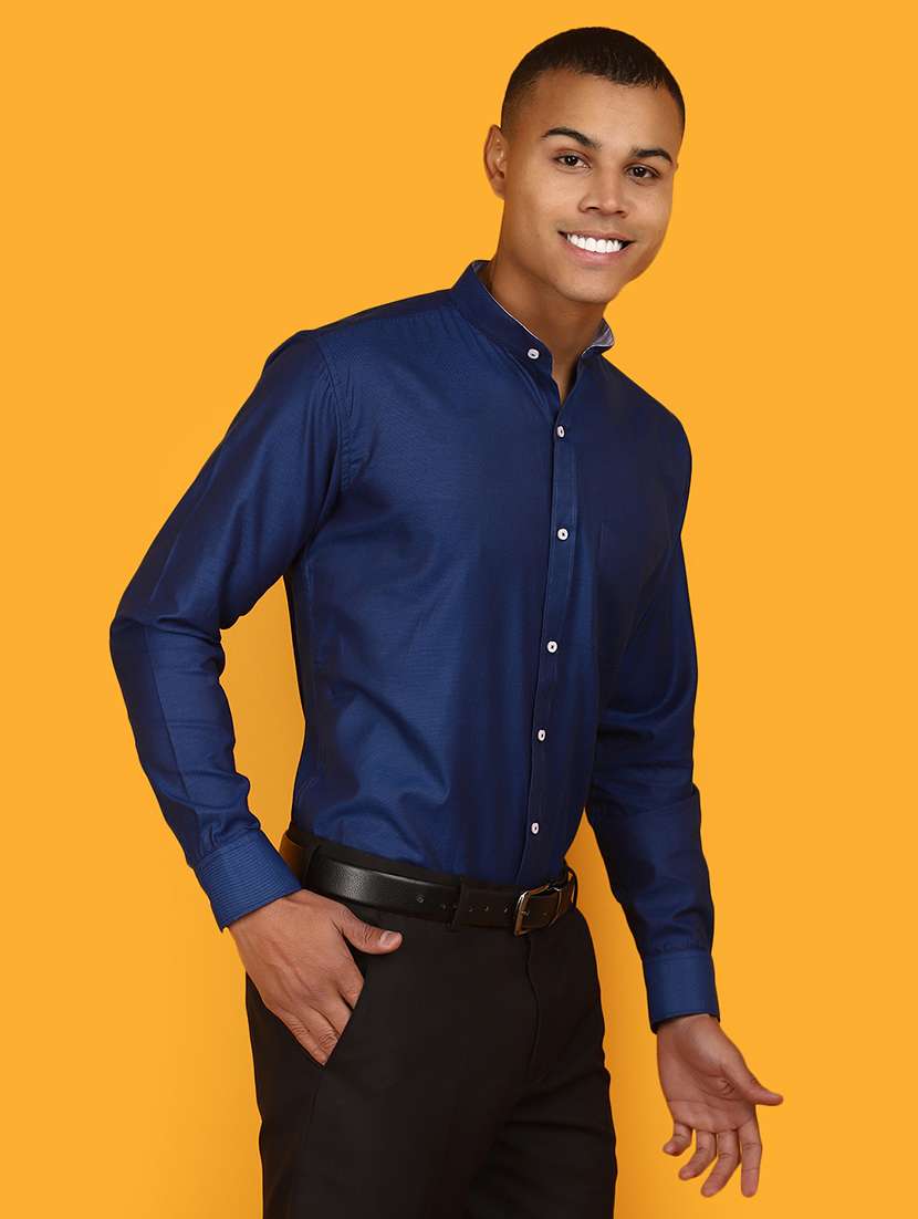 men solid long sleeve formal shirt - 20965378 -  Standard Image - 2