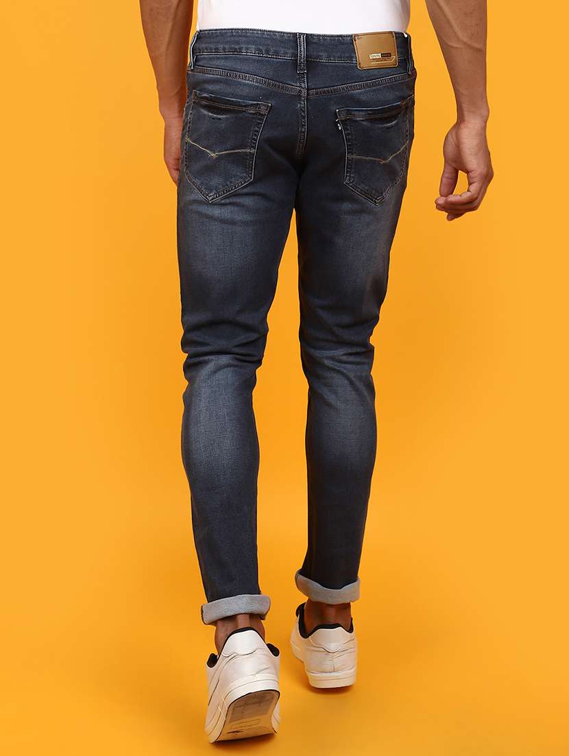 men mid rise washed denim jeans - 20965394 -  Standard Image - 2