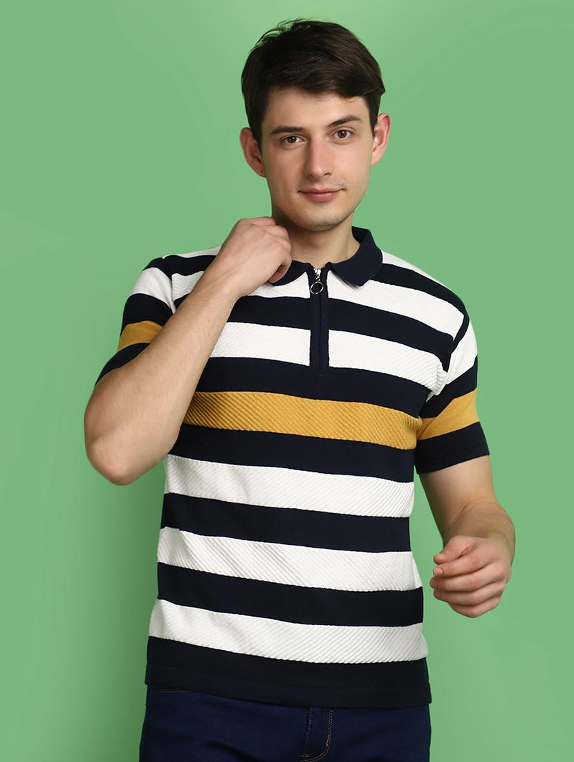 men striped short sleeves t-shirt - 20965876 -  Zoom Image - 0