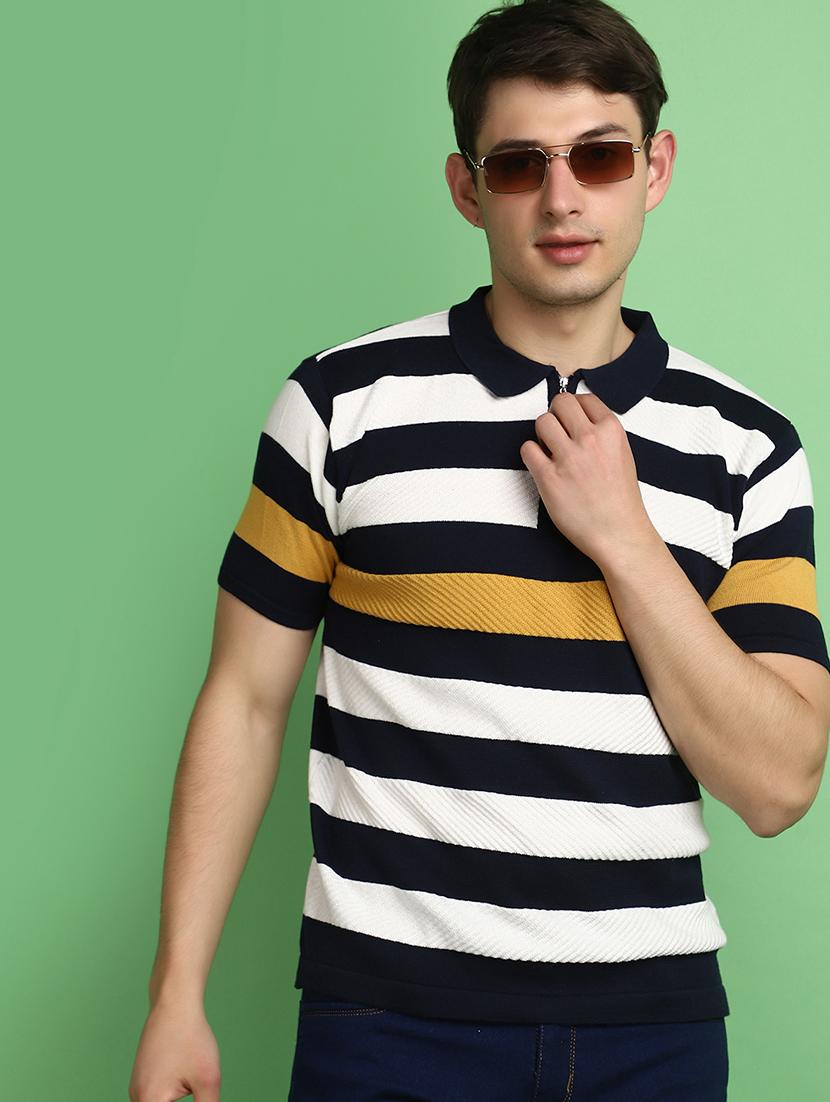 men striped short sleeves t-shirt - 20965876 - Standard Image - 2
