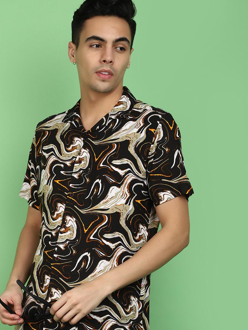 abstract printed casual shirt - 20965882 - Standard Image - 2