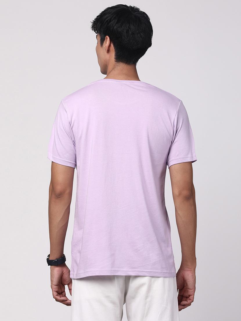 men round neck chest print t-shirt - 20966279 - Standard Image - 2