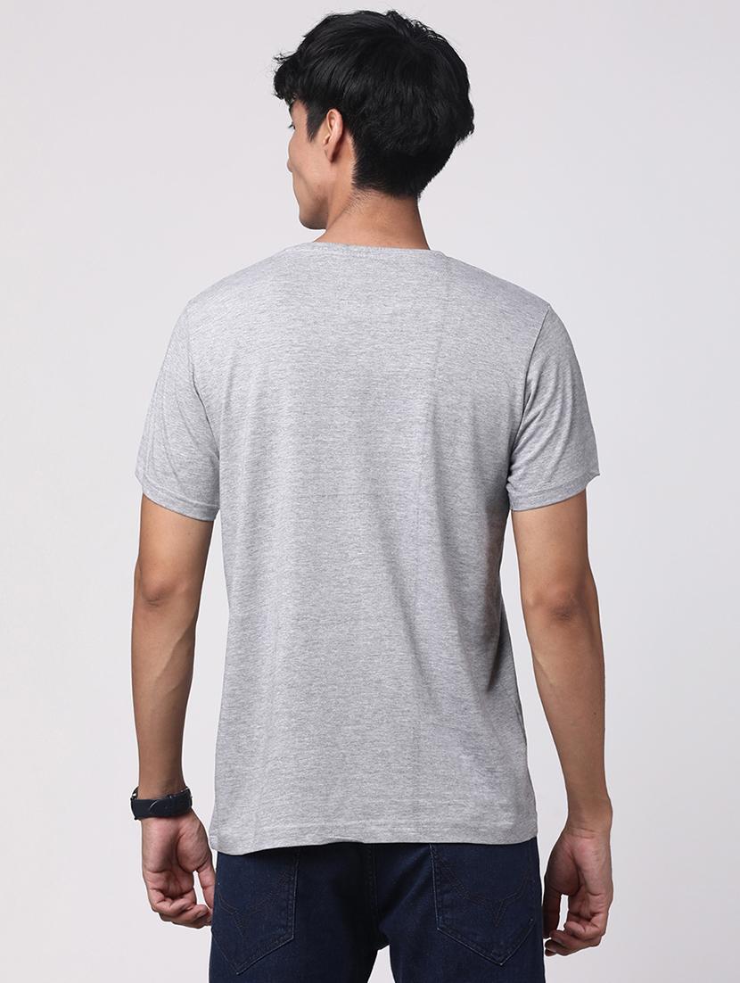 men round neck chest print t-shirt - 20966285 - Standard Image - 2