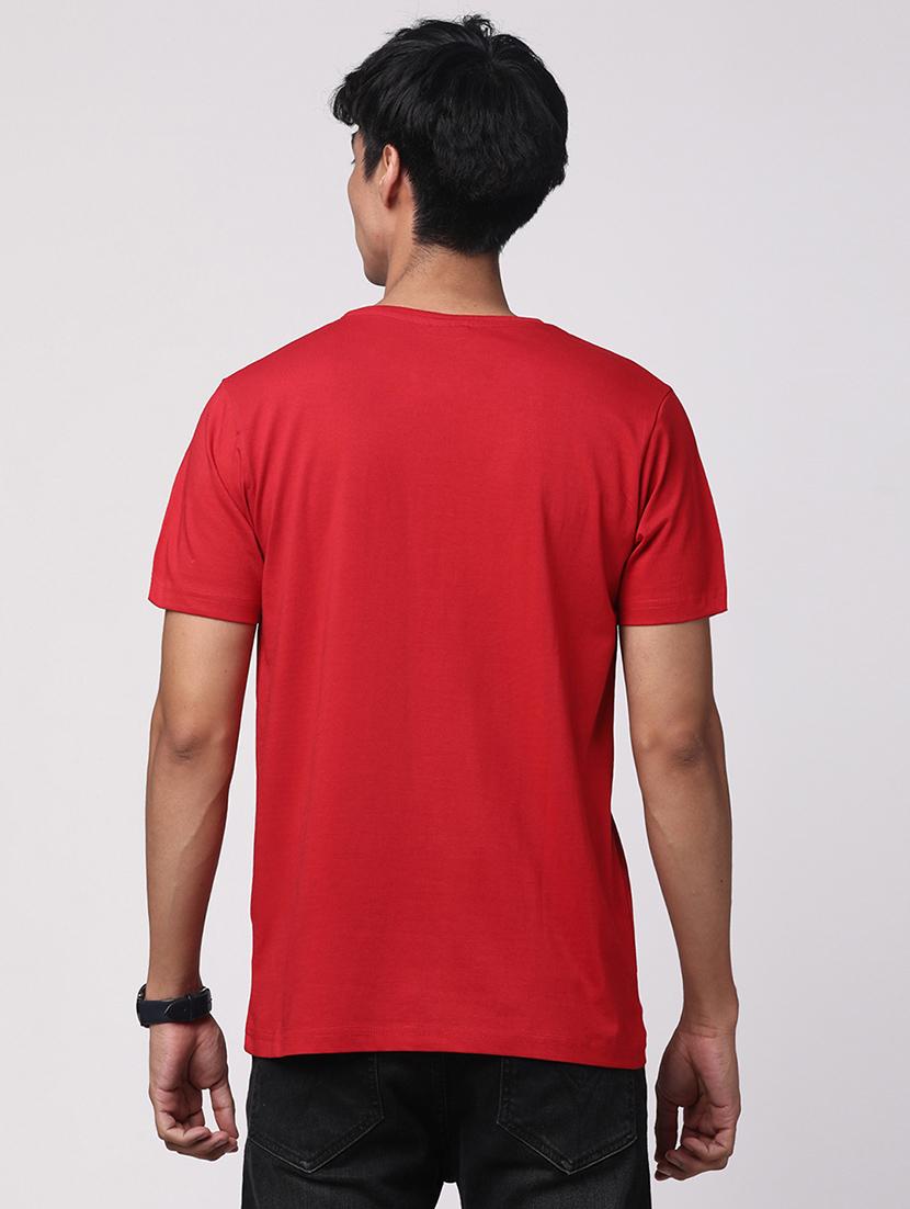men round neck chest print t-shirt - 20966290 - Standard Image - 2