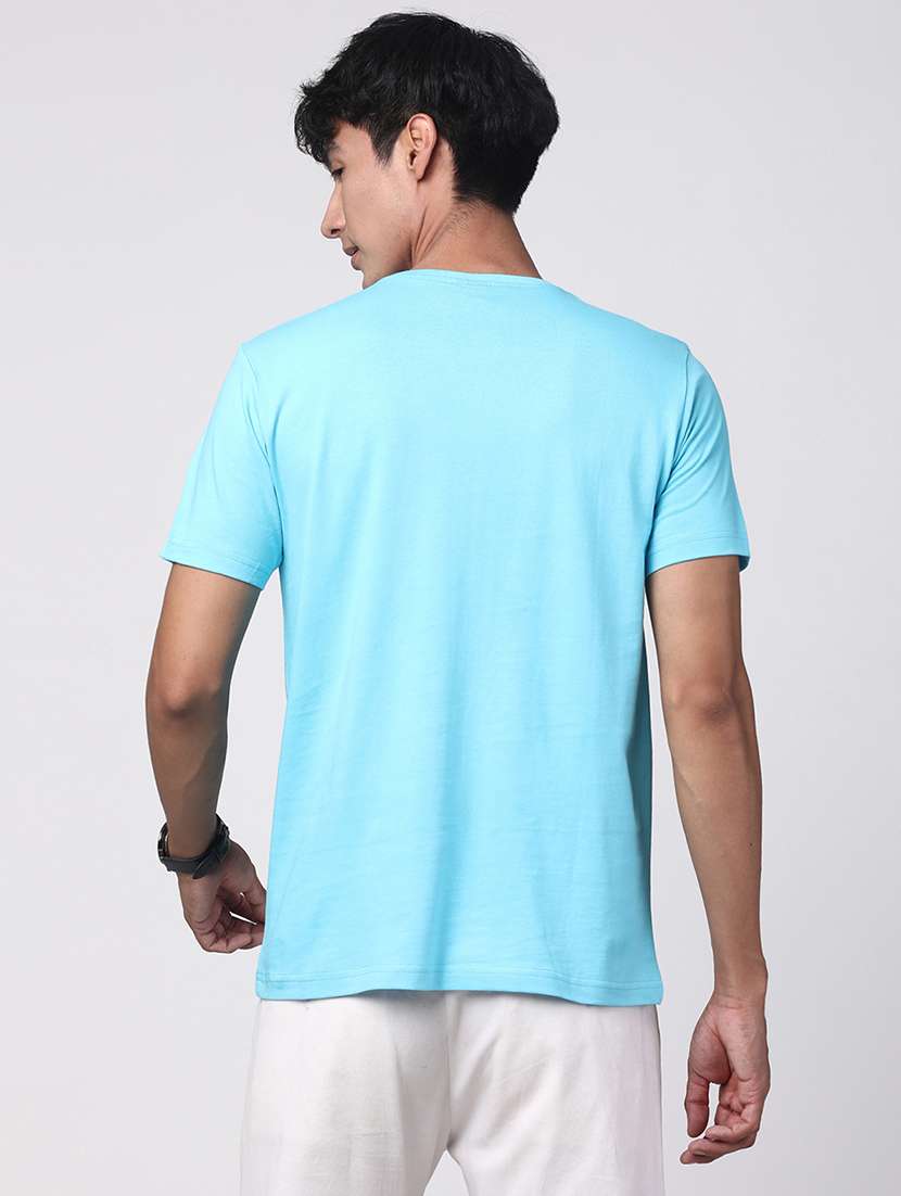 neo mint cotton chest print tshirt - 20966501 -  Standard Image - 2
