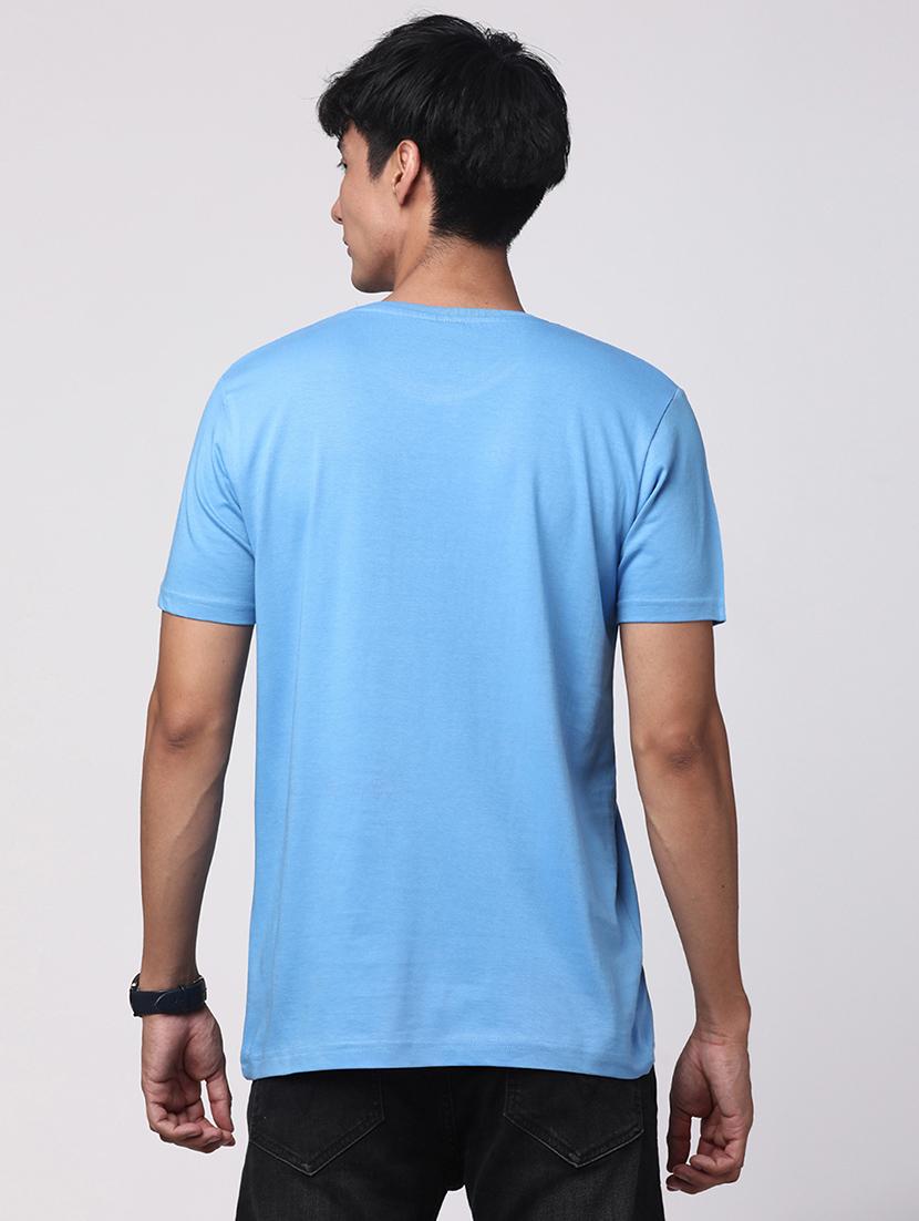men round neck chest print t-shirt - 20966511 - Standard Image - 2