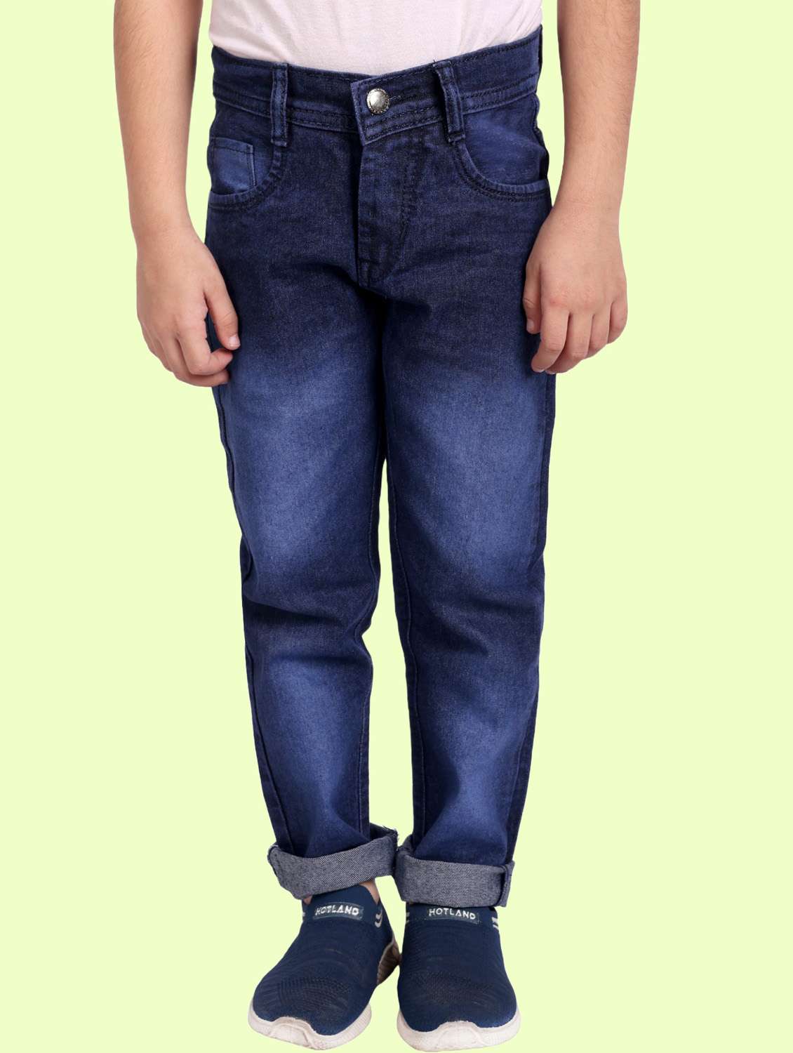 boys slim fit denim washed jeans
