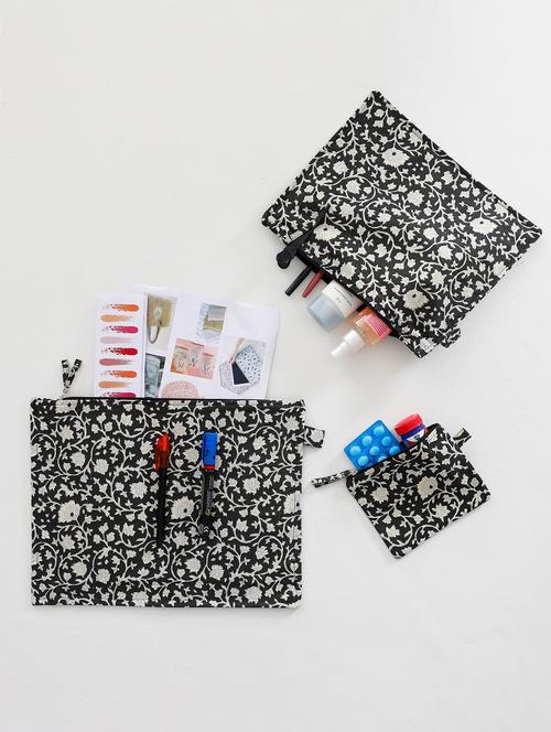 pack of 3 printed pouches - 20967594 - Standard Image - 0