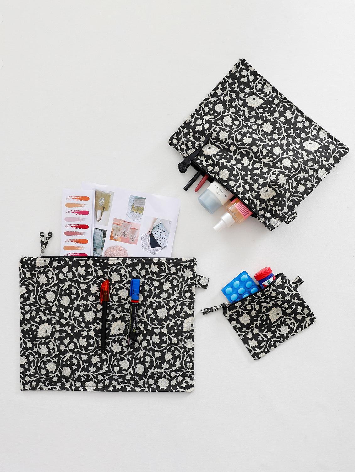 pack of 3 printed pouches - 20967594 - Zoom Image - 0
