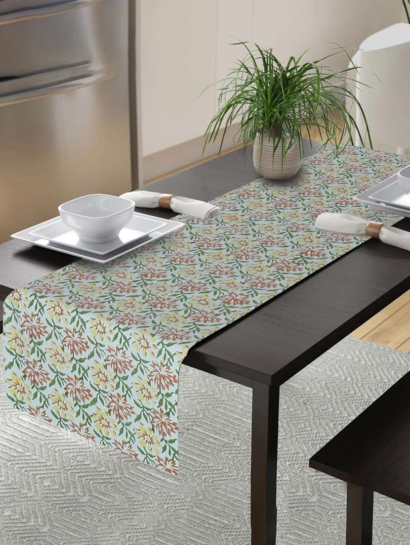 printed cotton table runners