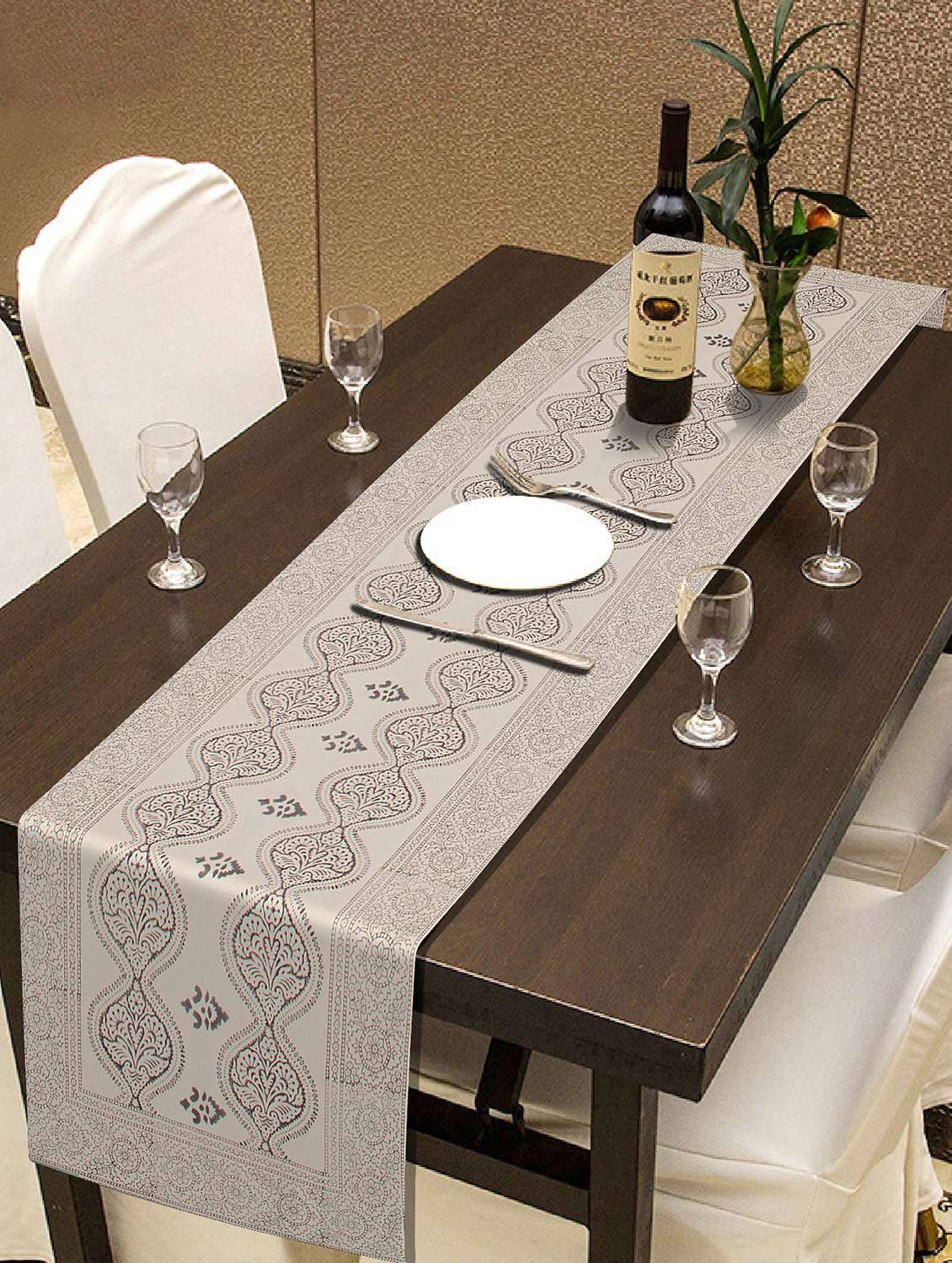 printed cotton table runners
