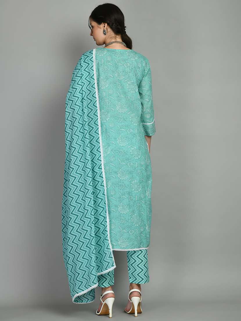 women three quarter sleeve suit set - 20968648 -  Standard Image - 2