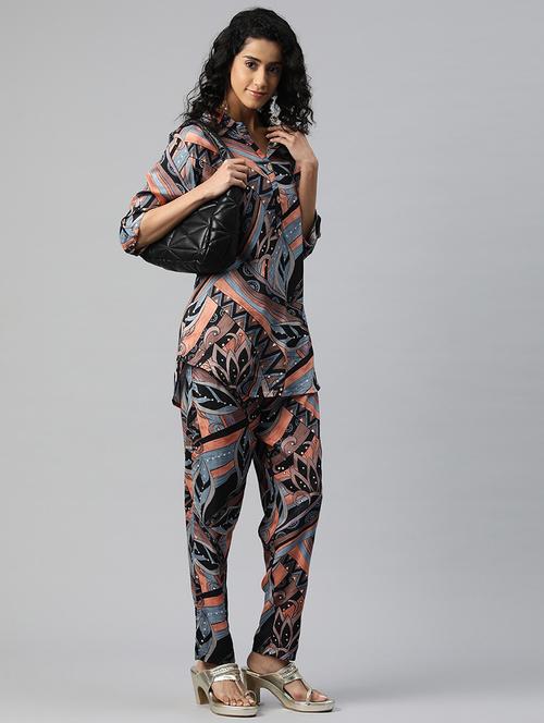 women three quarter sleeve ethnic co ord set - 20968813 - Standard Image - 0