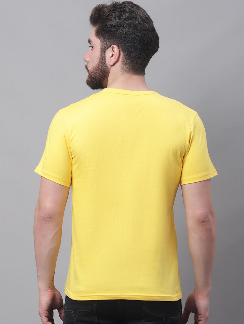 men round neck chest printed t-shirt - 20968819 - Standard Image - 2