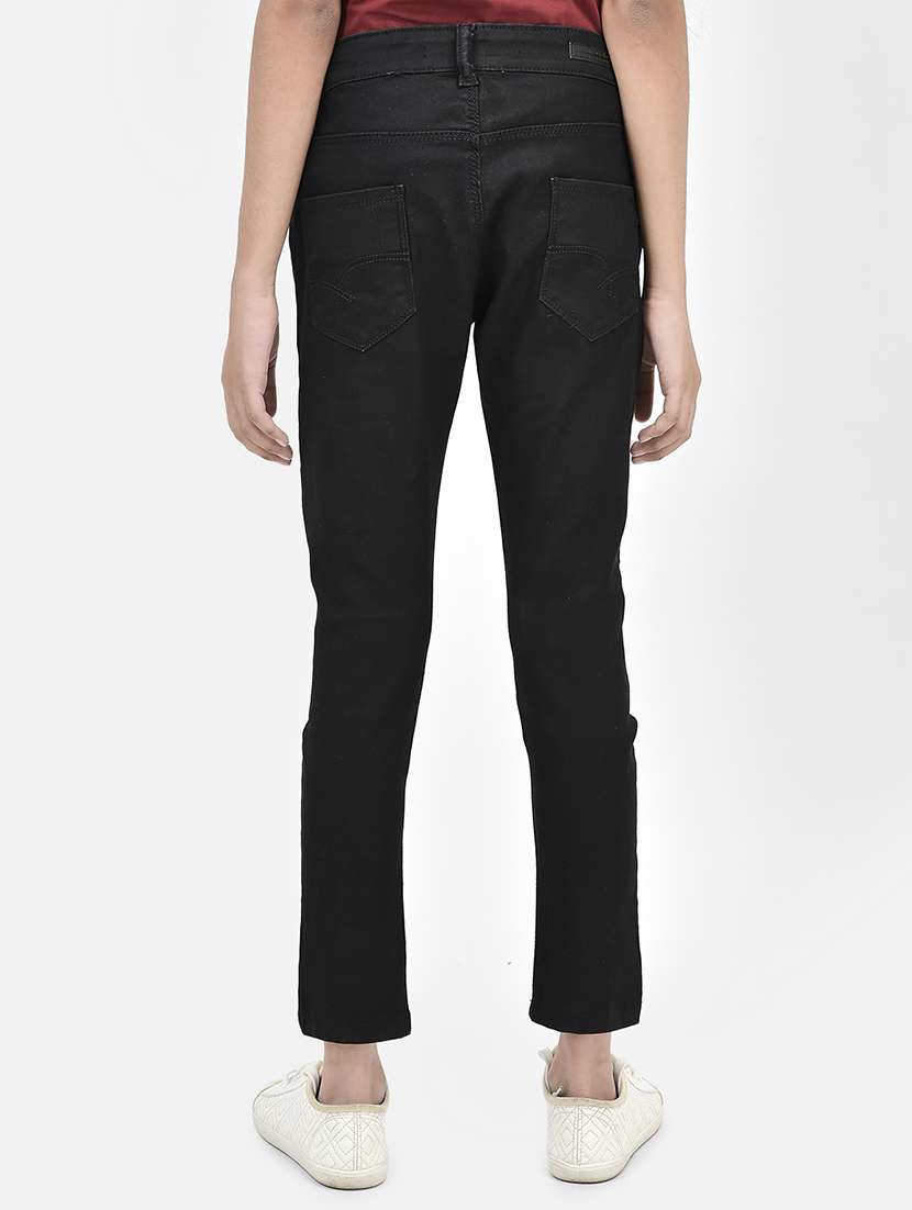 solid black slim fit denim jeans - 20969083 -  Standard Image - 2