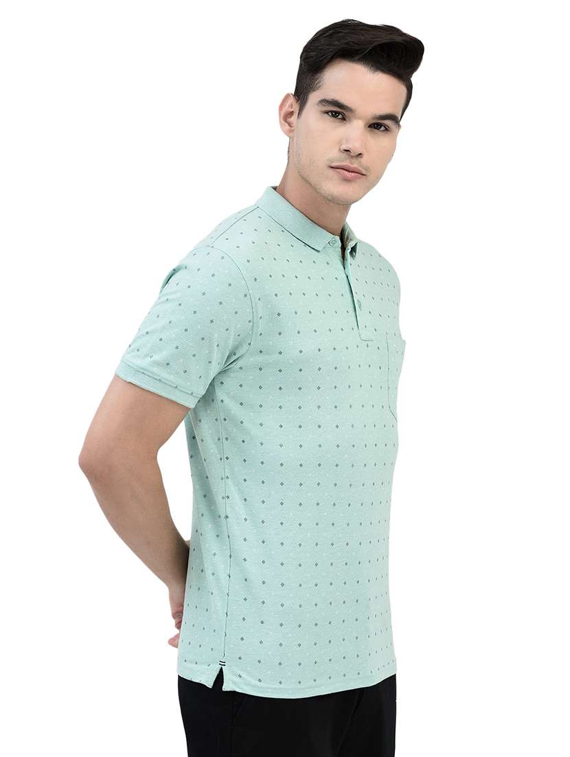 men polo neck printed t-shirt - 20969106 -  Standard Image - 2