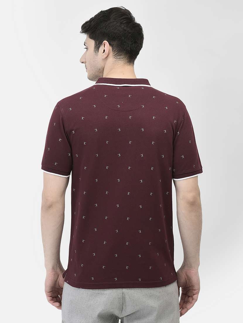 men polo neck printed t-shirt - 20969108 -  Standard Image - 2