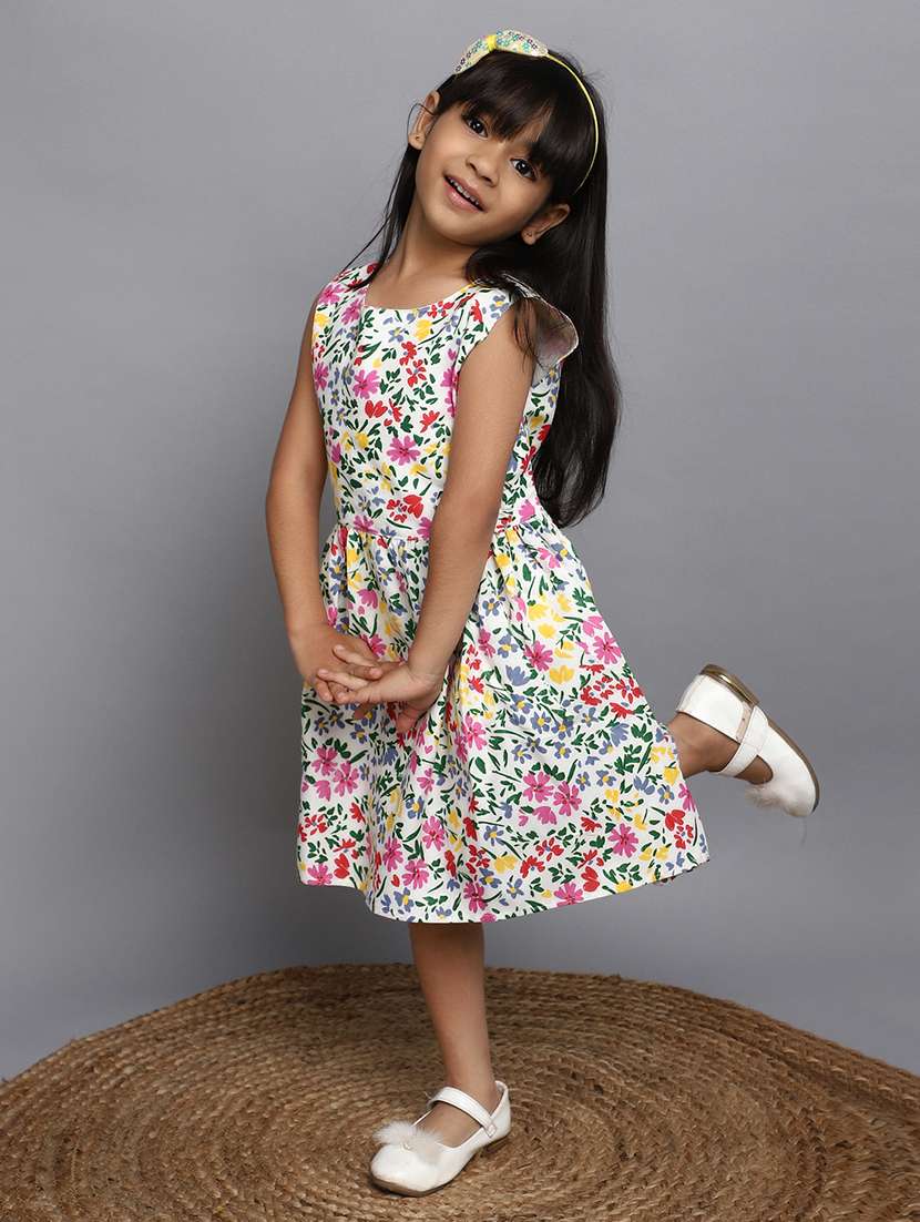 girls floral printed cotton frock - 20969611 -  Standard Image - 2