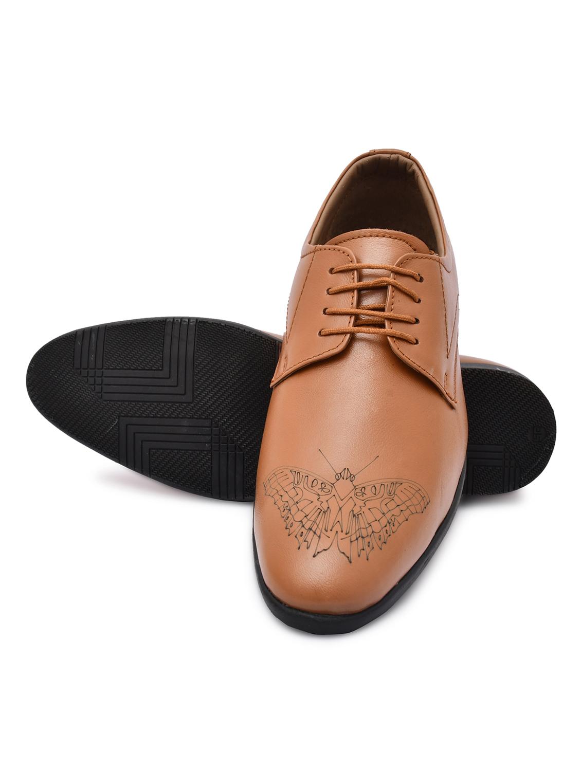 tan leather laceup derbies - 20969836 - Standard Image - 2