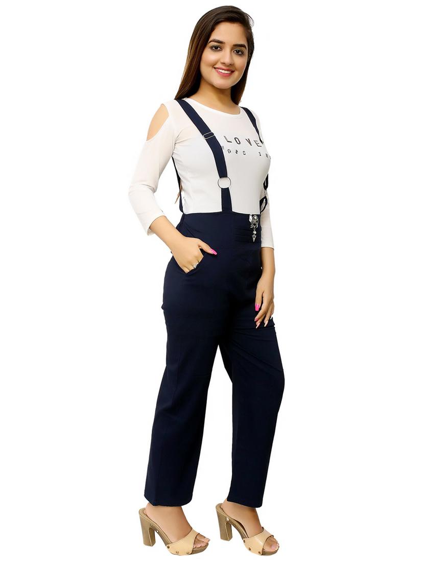 girls solid color dungaree twin set - 20969983 - Standard Image - 2