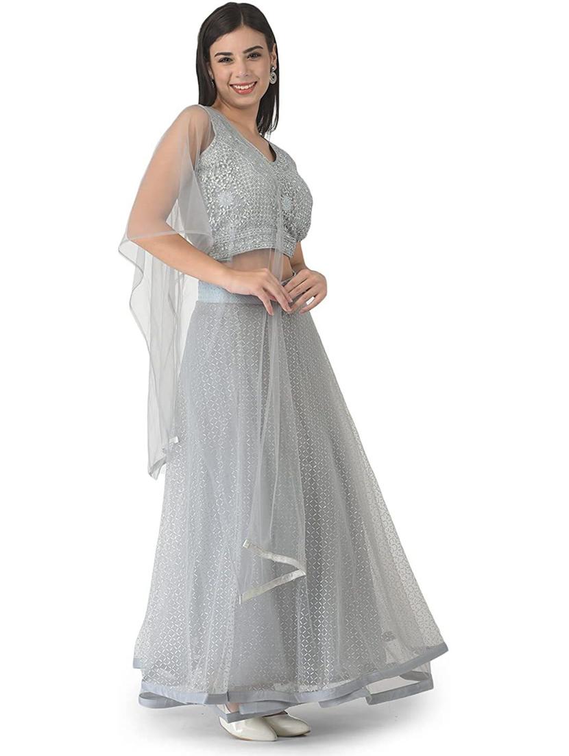 women flared stitched lehnga - 20970034 - Standard Image - 2