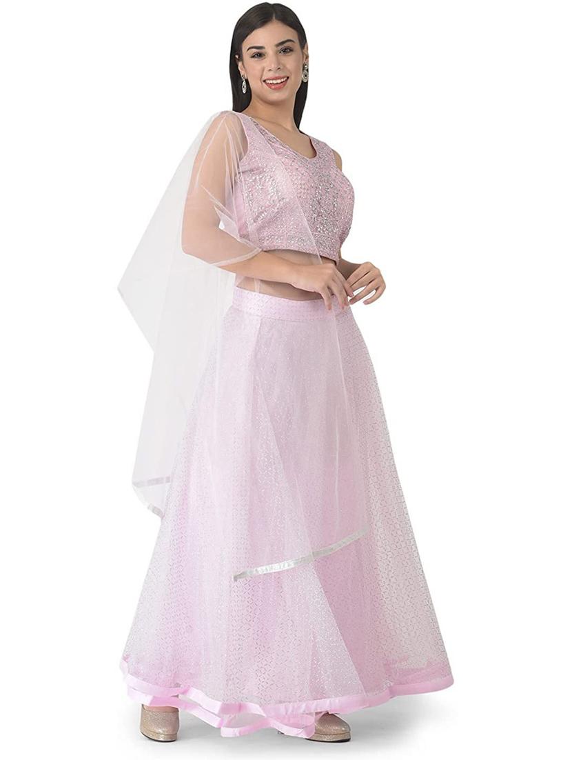 women flared stitched lehnga - 20970037 - Standard Image - 2