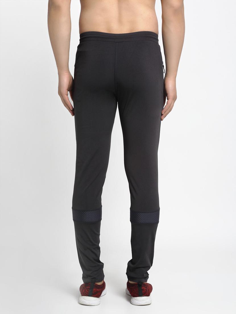 men solid full length track pant - 20970182 - Standard Image - 2