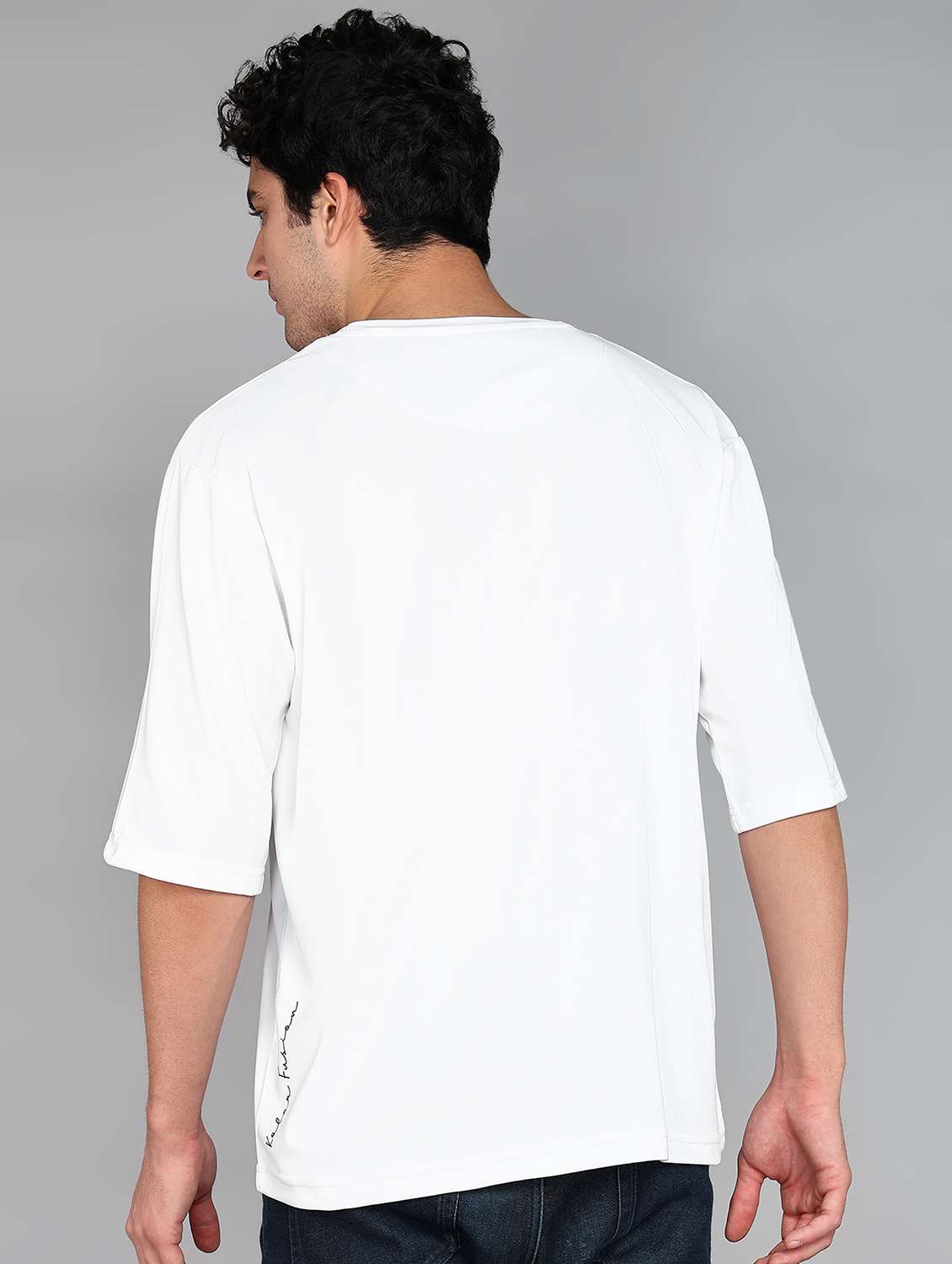 men crew neck logo print t-shirt - 20970436 -  Standard Image - 2