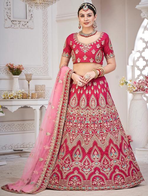 women flared semi-stitched lehnga - 20970450 -  Standard Image - 0