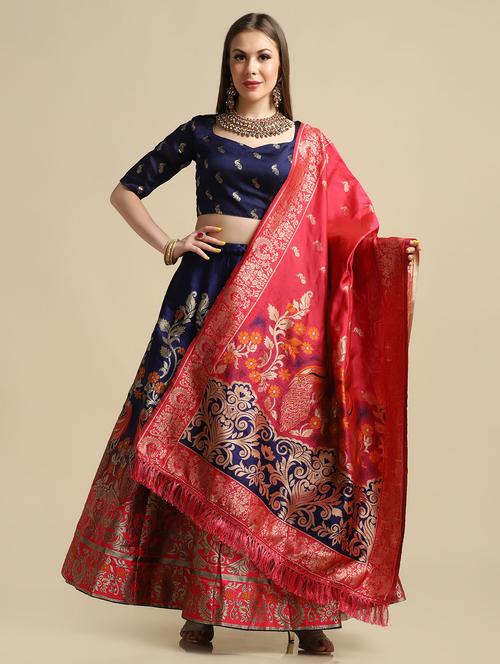 women flared semi-stitched lehnga - 20970460 - Standard Image - 0