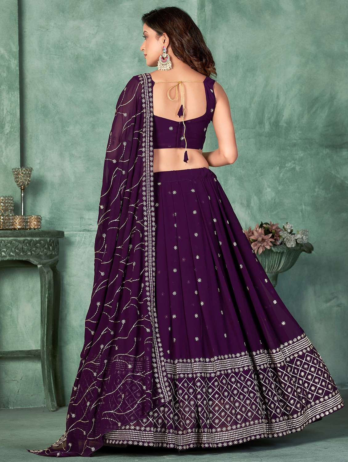 women embroidered lehenga choli with dupatta - 20970472 -  Standard Image - 2