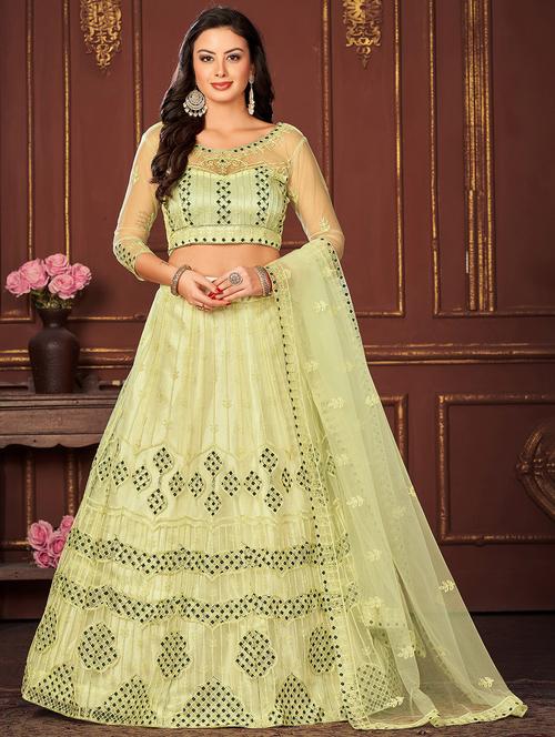 women embroidered lehenga choli with dupatta - 20970488 - Standard Image - 0