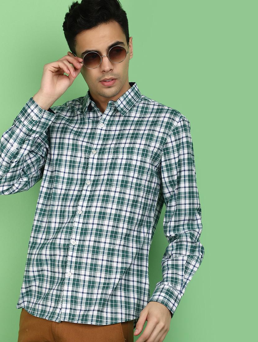 check printed casual shirt - 20970579 - Standard Image - 2