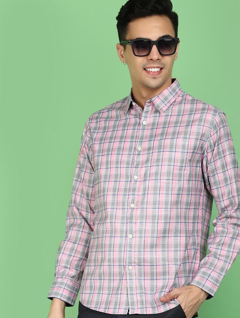 check printed casual shirt - 20970614 - Standard Image - 2