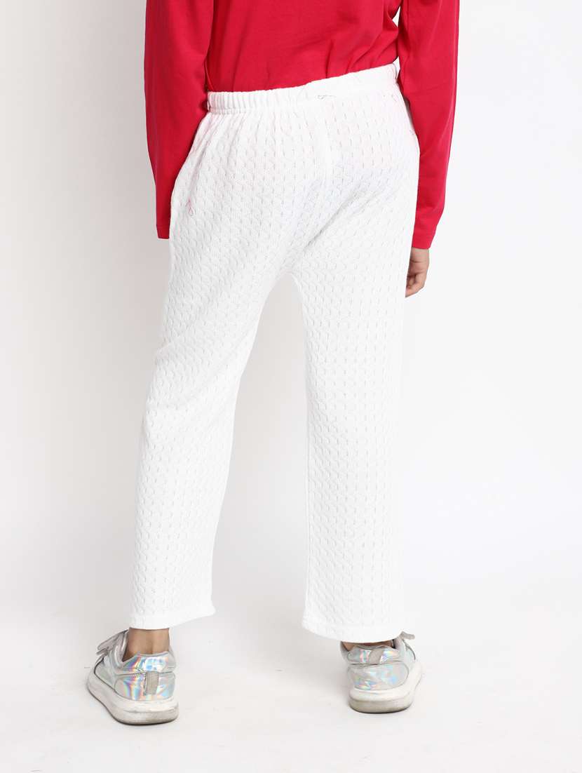 white acrylic blend legging - 20970710 - Standard Image - 2