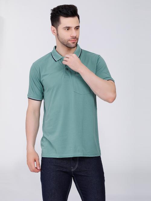 men solid polo t-shirt - 20971446 -  Standard Image - 0