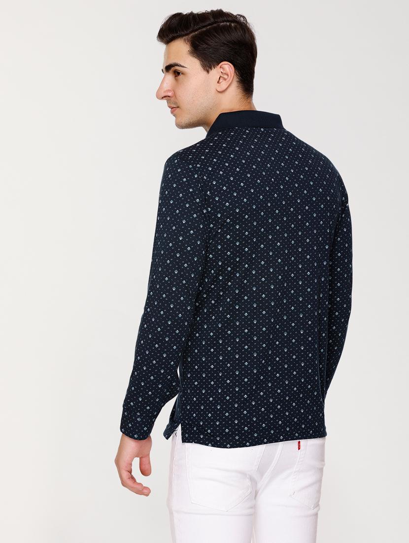 men polo neck printed t-shirt - 20971471 - Standard Image - 2