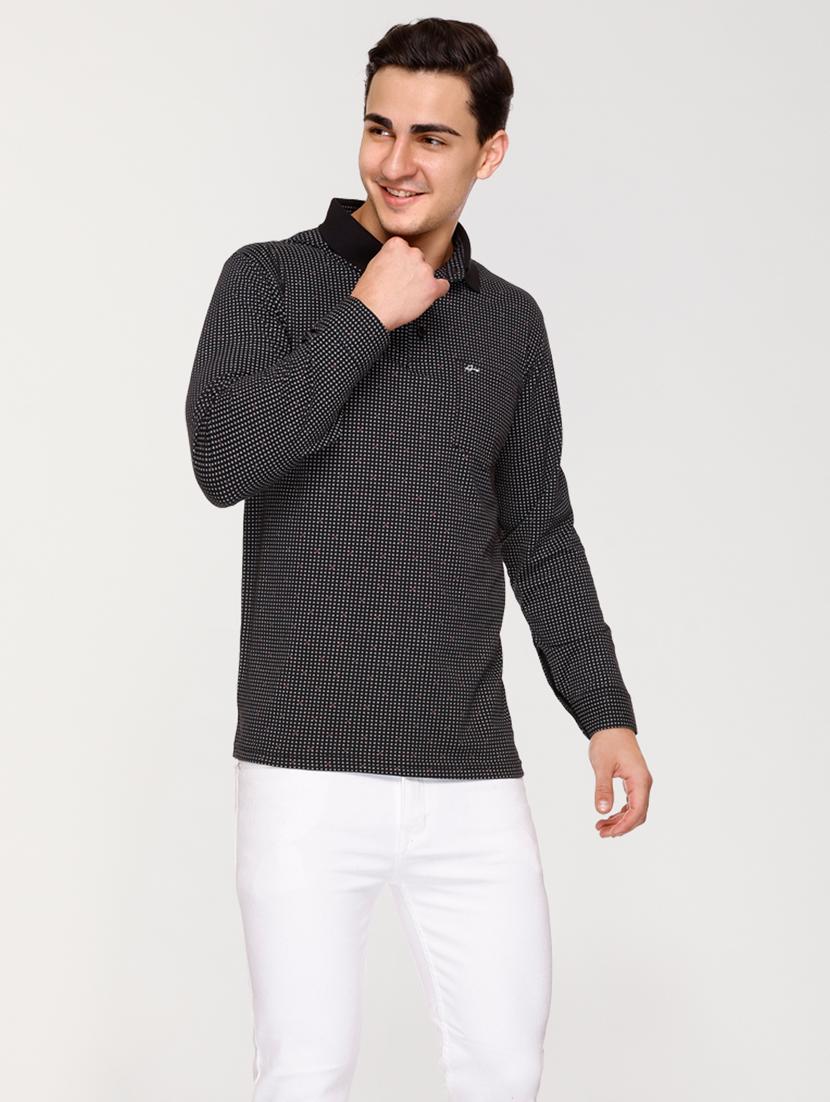 men polo neck printed t-shirt - 20971476 - Standard Image - 2