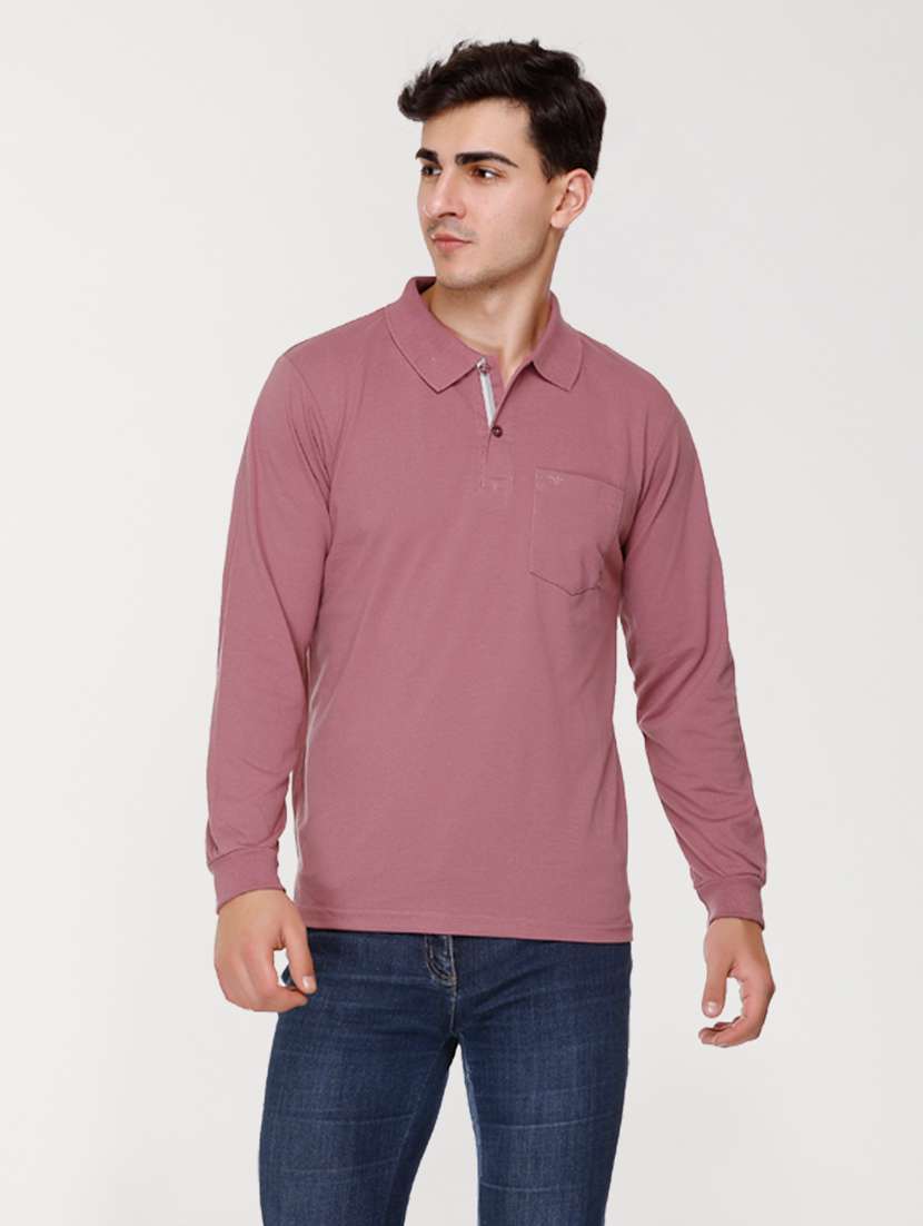 men solid polo t-shirt - 20971496 -  Standard Image - 2