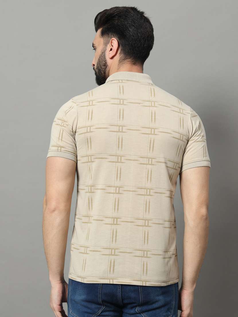 men checkered polo t-shirt - 20972130 - Standard Image - 2