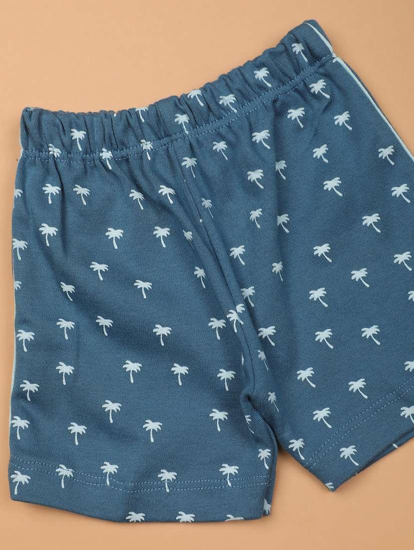 boys round neck printed shorts set - 20972468 -  Standard Image - 2